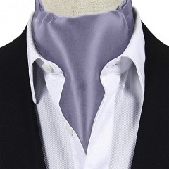 Exklusives Ascot-Halstuch für Herren - Grau Krawatten für Hochzeit